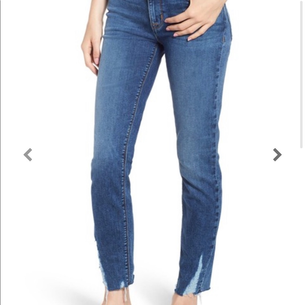 Hudson Jeans Tally Midrise Crop Women Blue 28 New